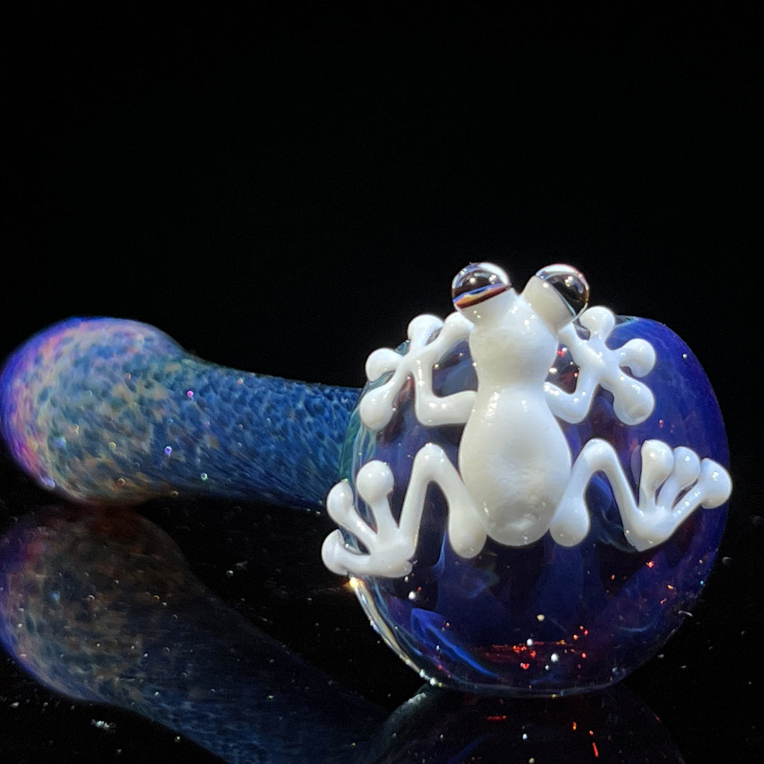 Purple Magic Frog Spoon Glass Pipe Beezy Glass