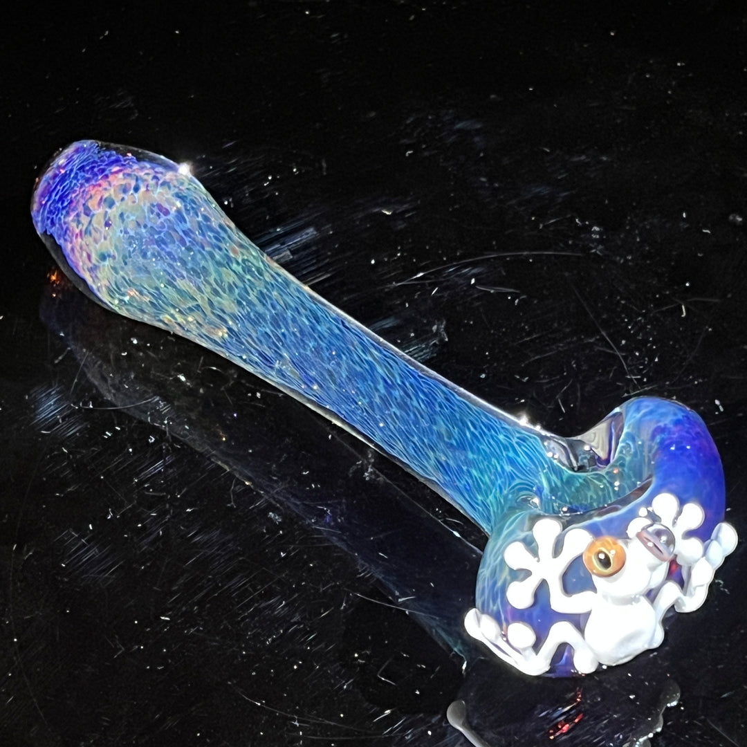 Purple Magic Frog Spoon Glass Pipe Beezy Glass