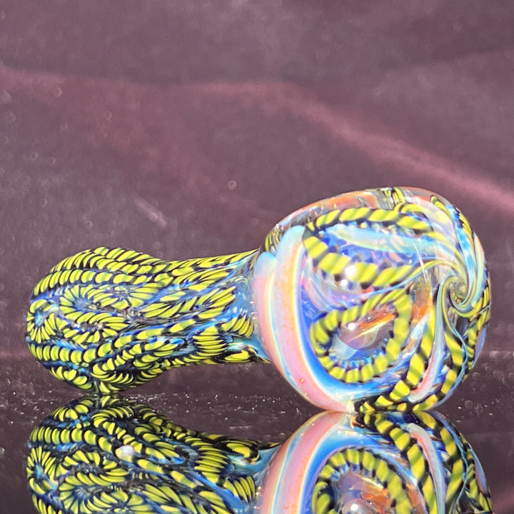 Color Inside Out Spoon Glass Pipe Tiny Mike   