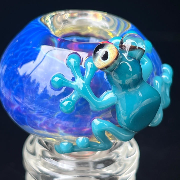 14mm Purple Nebula Frog PullSlide Tako x Beezy Collab Accessory Tako Glass   