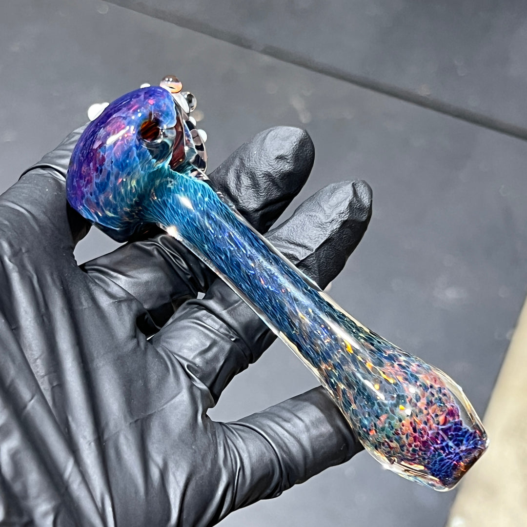 Purple Magic Frog Spoon Glass Pipe Beezy Glass