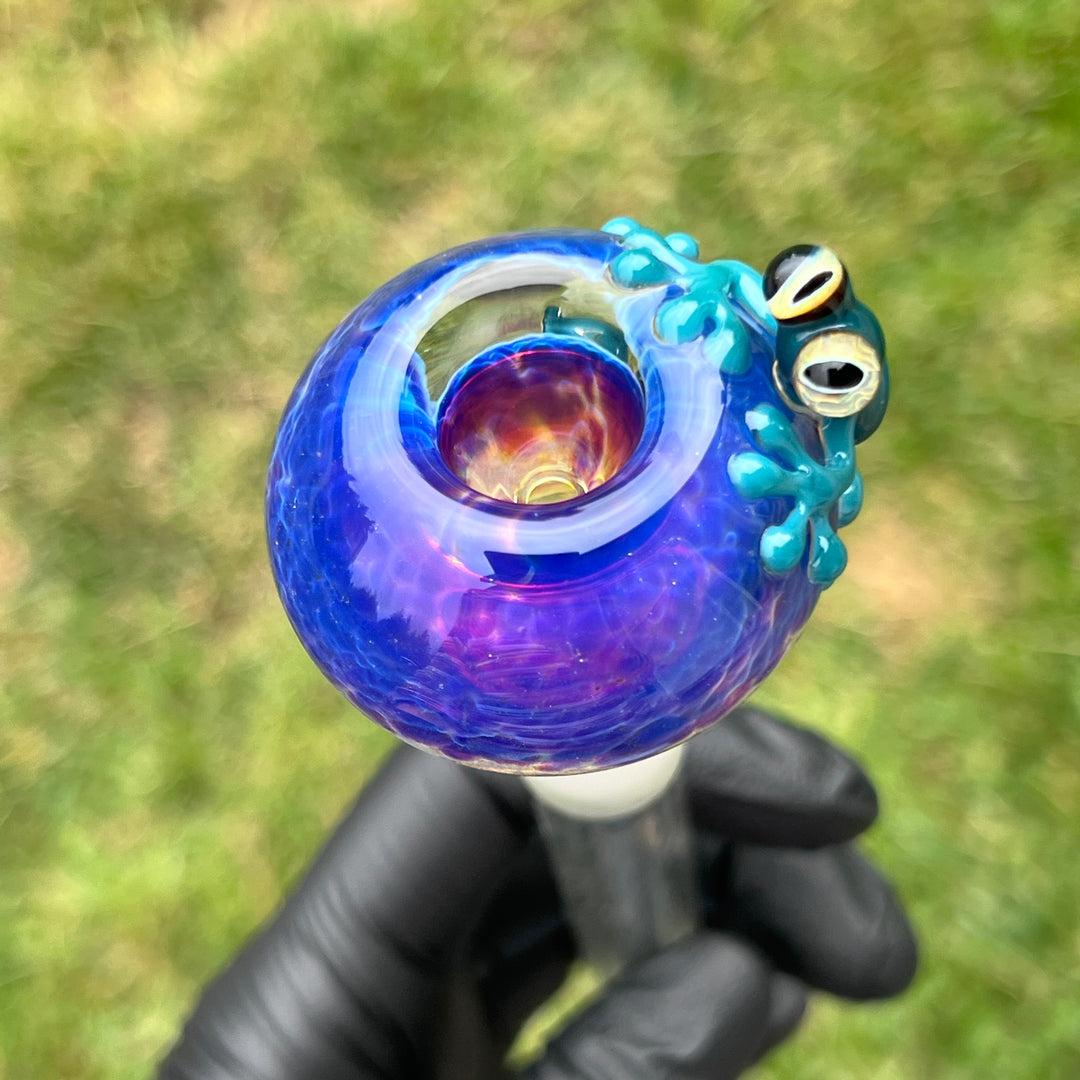 14mm Purple Nebula Frog PullSlide Tako x Beezy Collab Accessory Tako Glass   