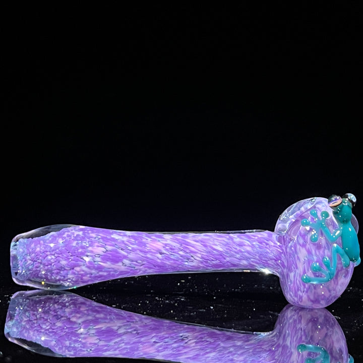 Purple Fancy Opal Frog Spoon Glass Pipe Beezy Glass