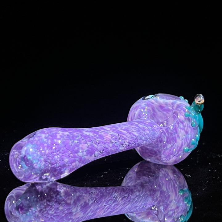 Purple Fancy Opal Frog Spoon Glass Pipe Beezy Glass