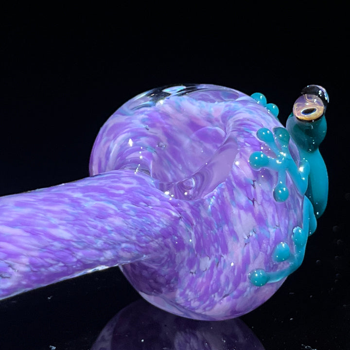 Purple Fancy Opal Frog Spoon Glass Pipe Beezy Glass