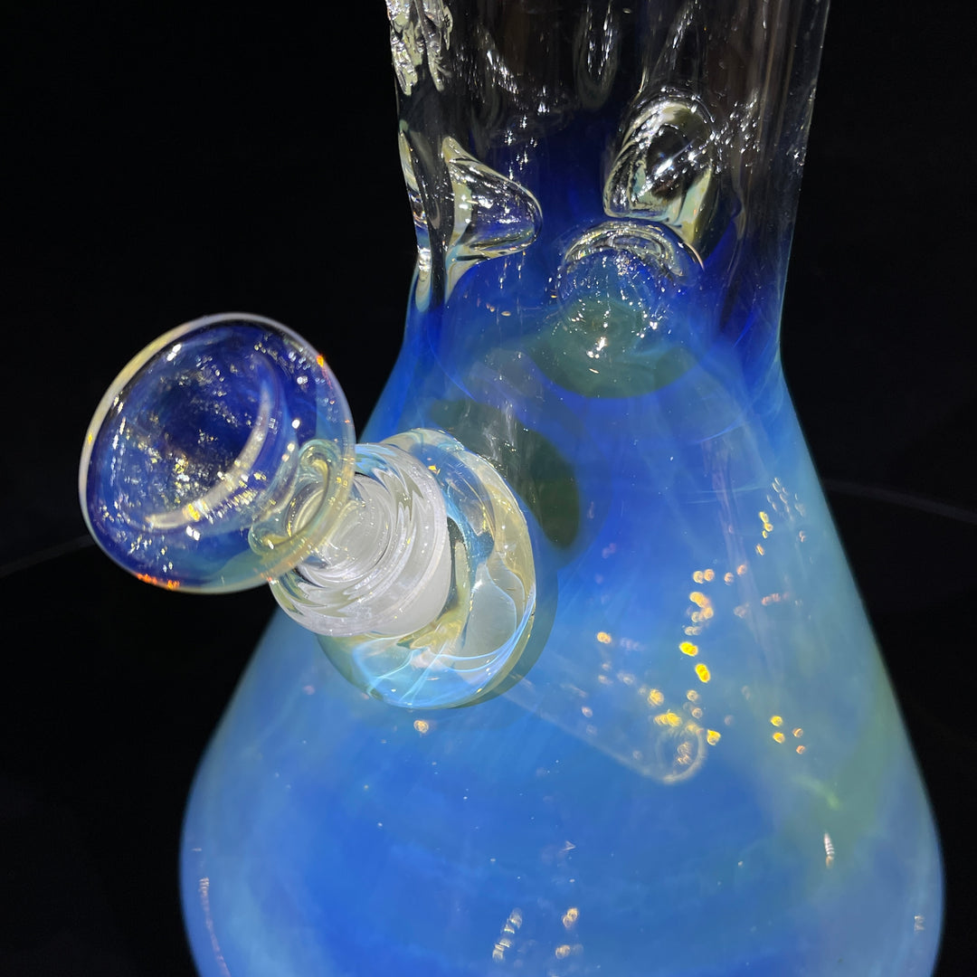 15" Fumed Bent Neck Beaker Bong Glass Pipe Mary Jane's Glass