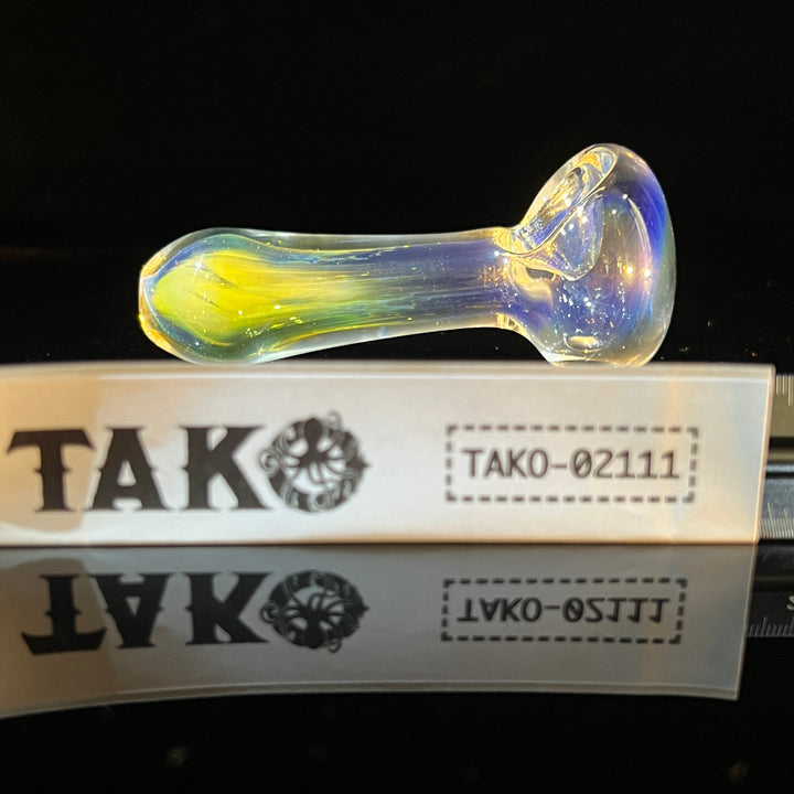 Fumed Color Changer Spoon Glass Pipe TG   