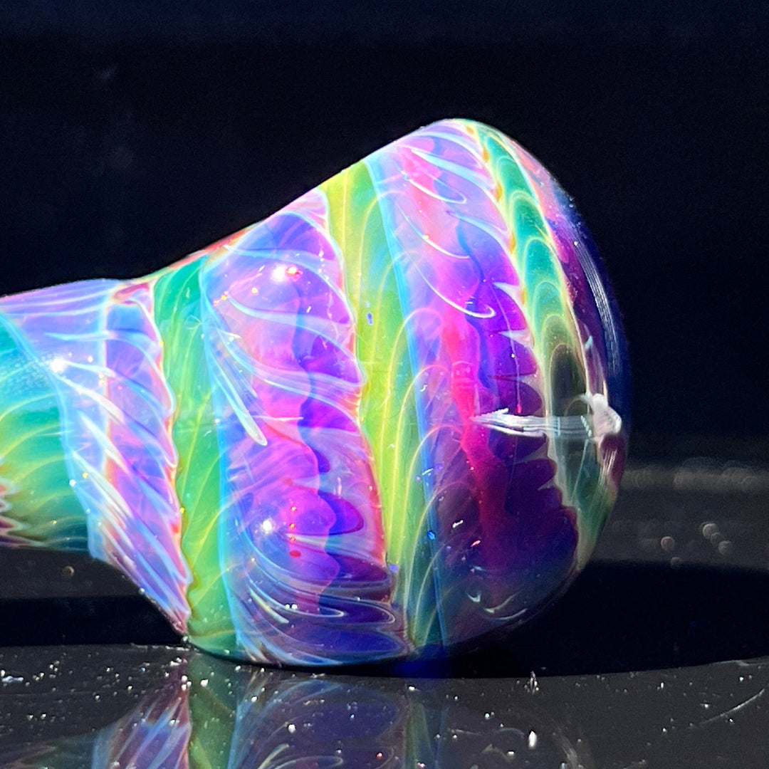 Purple Tie Dye Spoon Glass Pipe Jedi Glassworks   