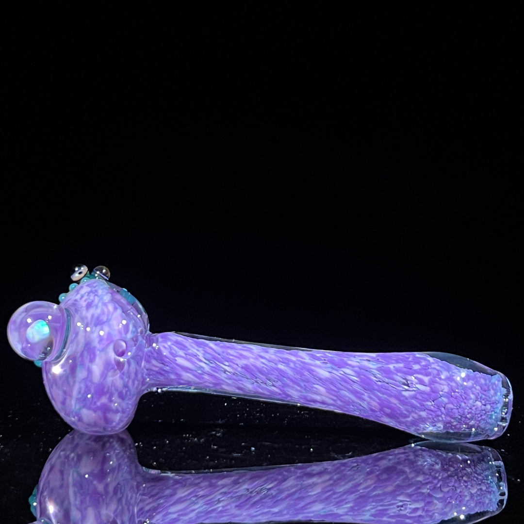 Purple Fancy Opal Frog Spoon Glass Pipe Beezy Glass