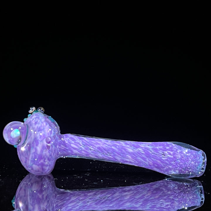 Purple Fancy Opal Frog Spoon Glass Pipe Beezy Glass