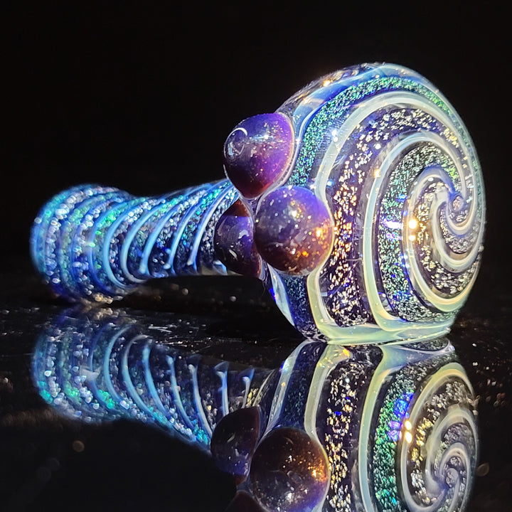 Dichro Spoon with Marbles Glass Pipe Jeff Cooper   