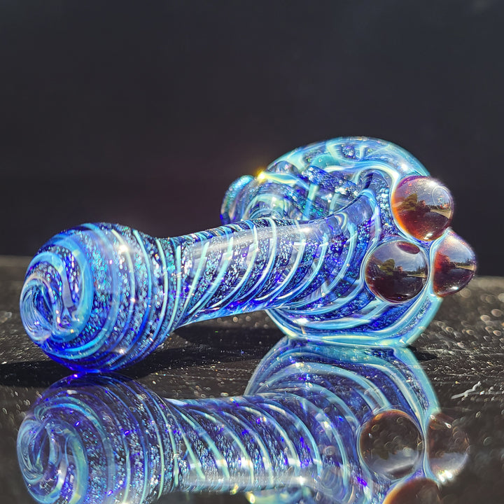 Dichro Spoon with Marbles Glass Pipe Jeff Cooper   