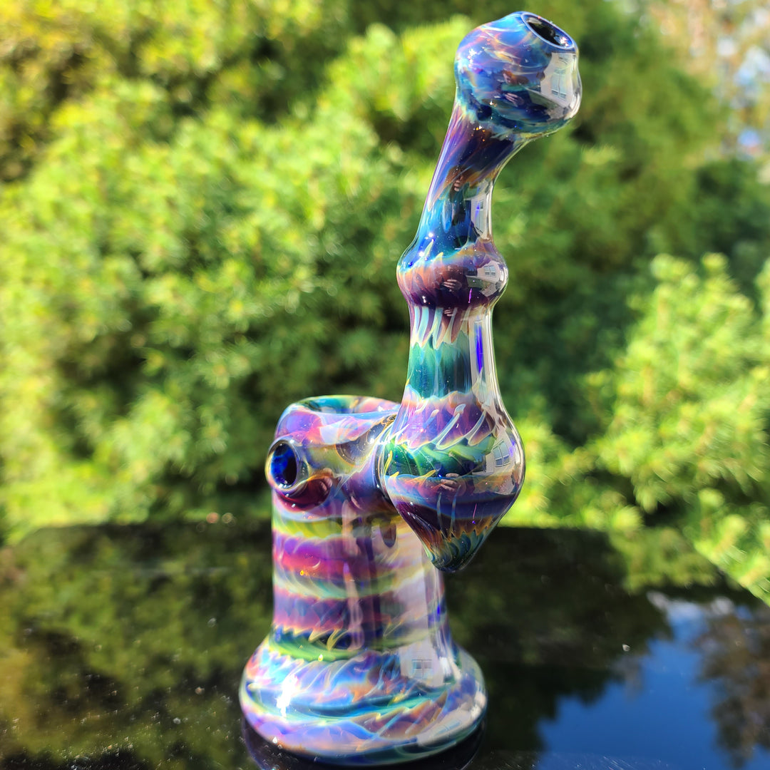 Cobalt Sherlock Bubbler Glass Pipe Jedi Glassworks   