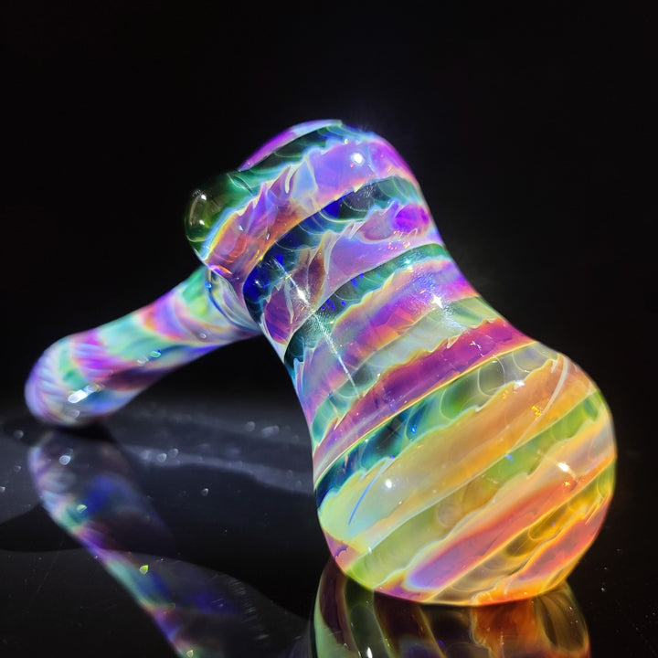 Purple Tye Dye Hammer Bubbler Glass Pipe Jedi Glassworks   