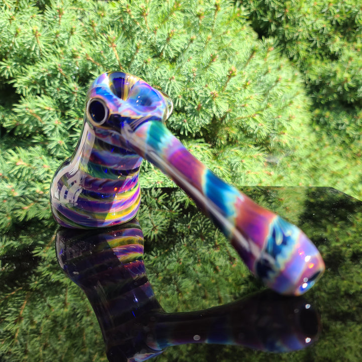 Cobalt Hammer Bubbler Glass Pipe Jedi Glassworks   