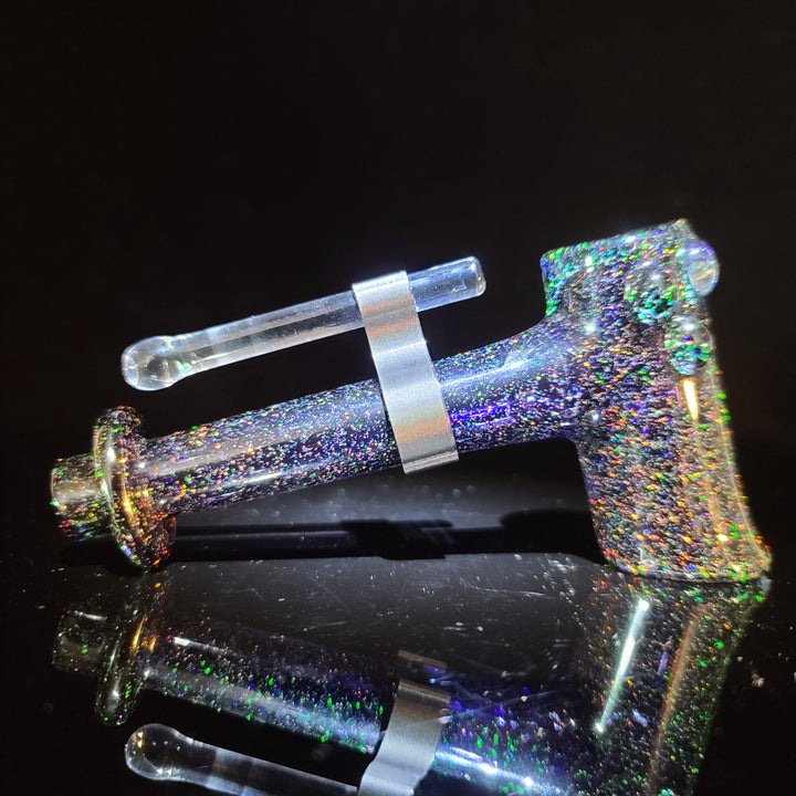 Midnight Sky Crushed Opal Hash Hammer Glass Pipe KOP Glass   