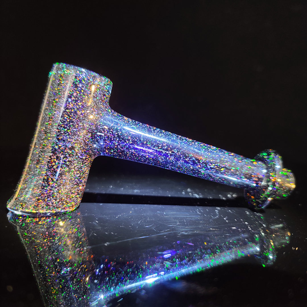 Midnight Sky Crushed Opal Hash Hammer Glass Pipe KOP Glass   