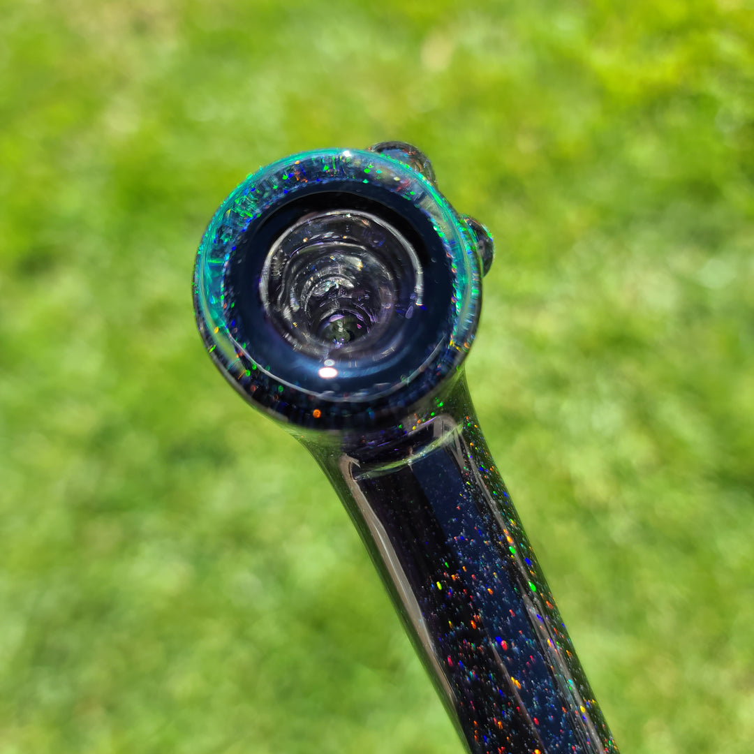 Midnight Sky Crushed Opal Hash Hammer Glass Pipe KOP Glass   