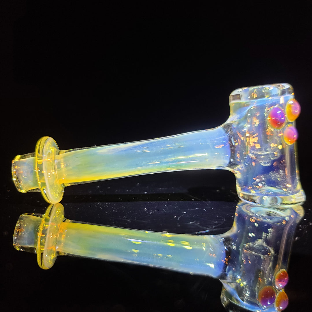 Silver Fumed Hash Hammer Glass Pipe KOP Glass   