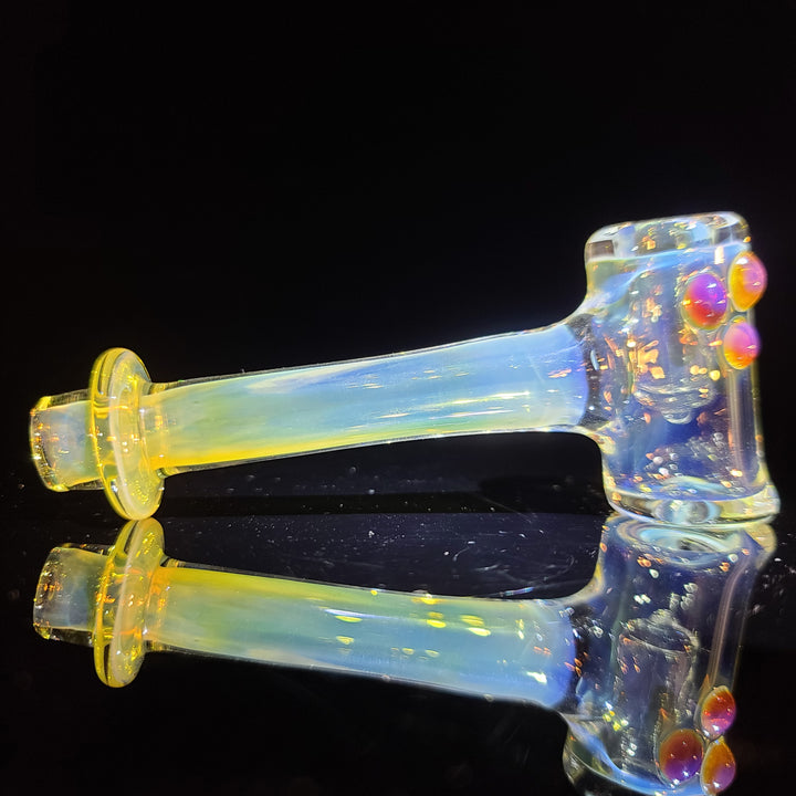 Silver Fumed Hash Hammer Glass Pipe KOP Glass   