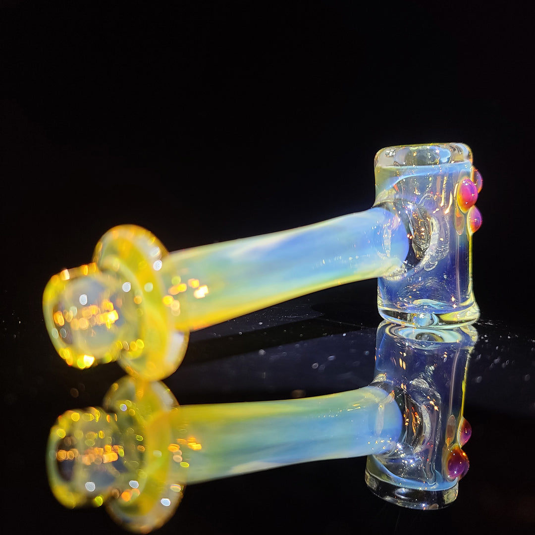 Silver Fumed Hash Hammer Glass Pipe KOP Glass   