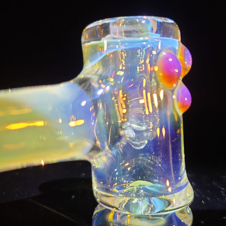 Silver Fumed Hash Hammer Glass Pipe KOP Glass   