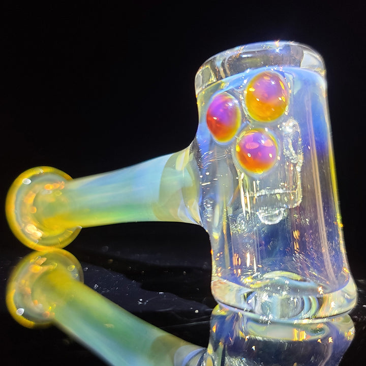 Silver Fumed Hash Hammer Glass Pipe KOP Glass   