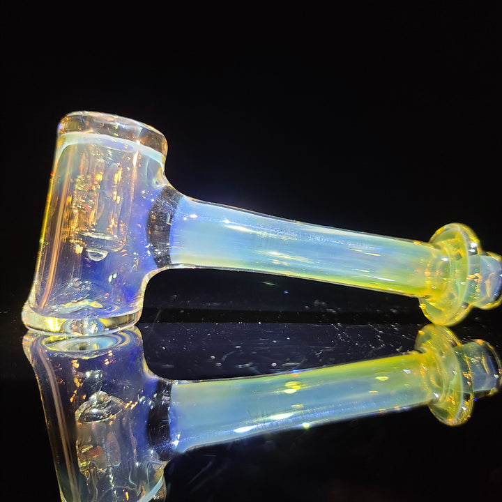 Silver Fumed Hash Hammer Glass Pipe KOP Glass   