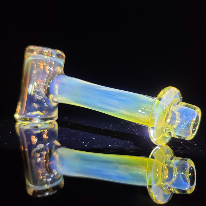 Silver Fumed Hash Hammer Glass Pipe KOP Glass   