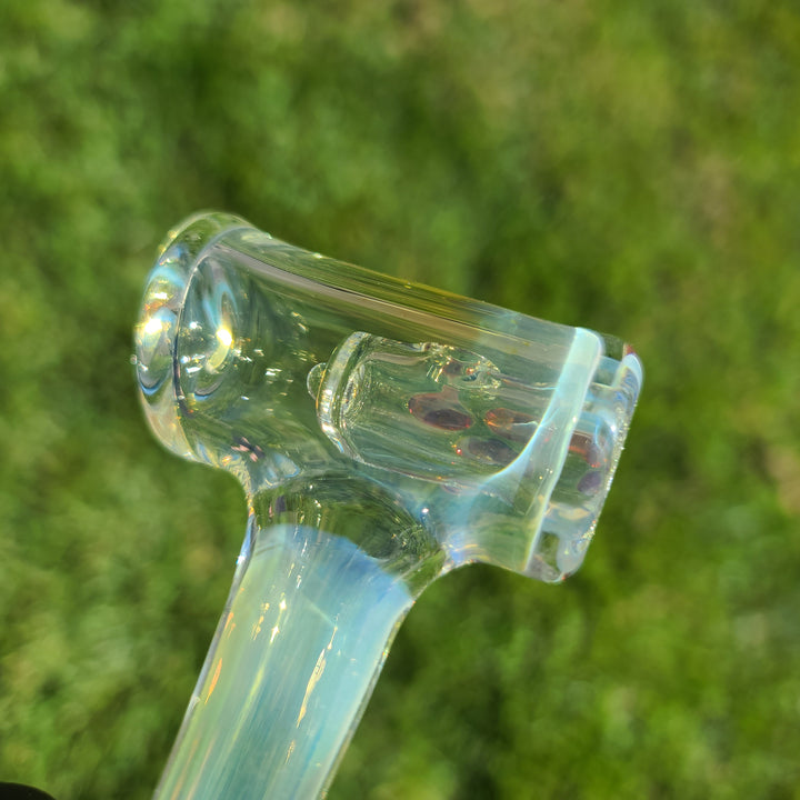 Silver Fumed Hash Hammer Glass Pipe KOP Glass   