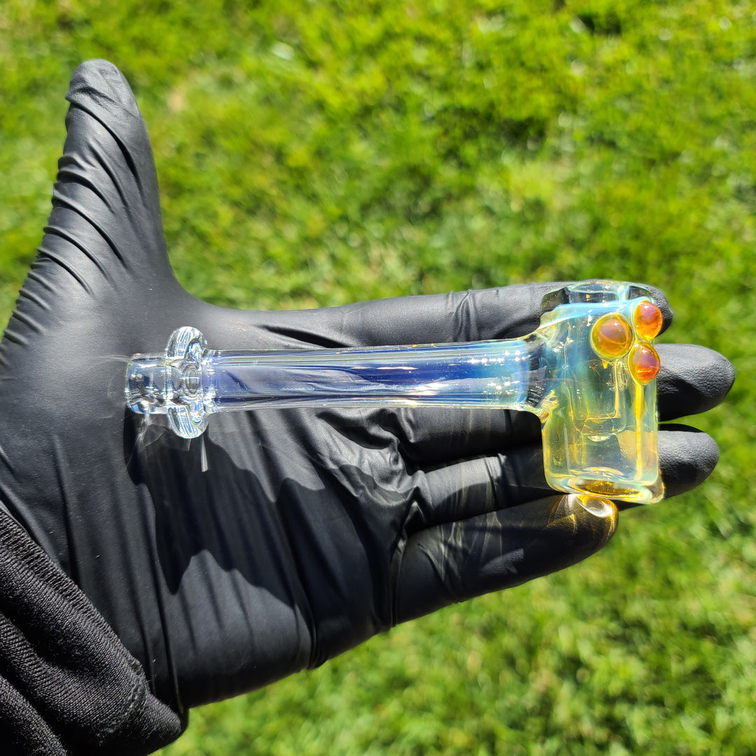 Silver Fumed Hash Hammer Glass Pipe KOP Glass   