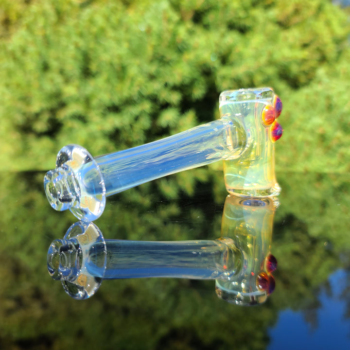 Silver Fumed Hash Hammer Glass Pipe KOP Glass   