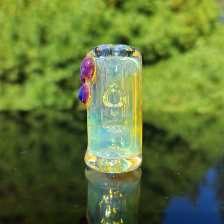 Silver Fumed Hash Hammer Glass Pipe KOP Glass   