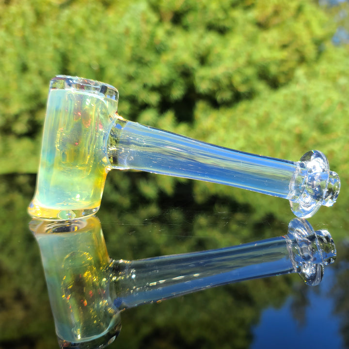 Silver Fumed Hash Hammer Glass Pipe KOP Glass   