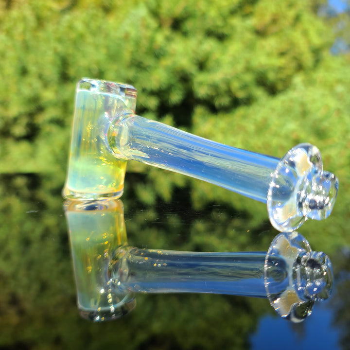 Silver Fumed Hash Hammer Glass Pipe KOP Glass   