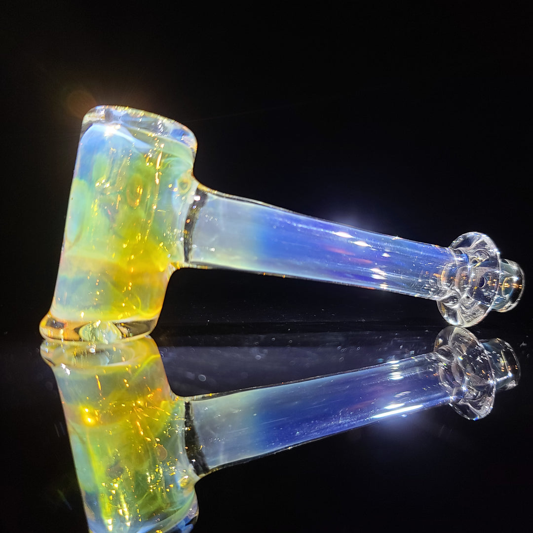 Silver Fumed Hash Hammer Glass Pipe KOP Glass   