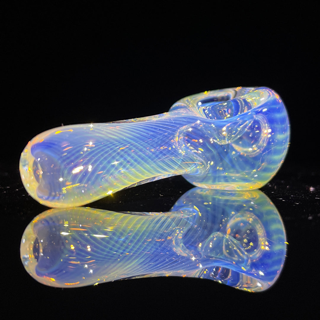 Scalloped Fumed Spoon Glass Pipe Schutz Glass   