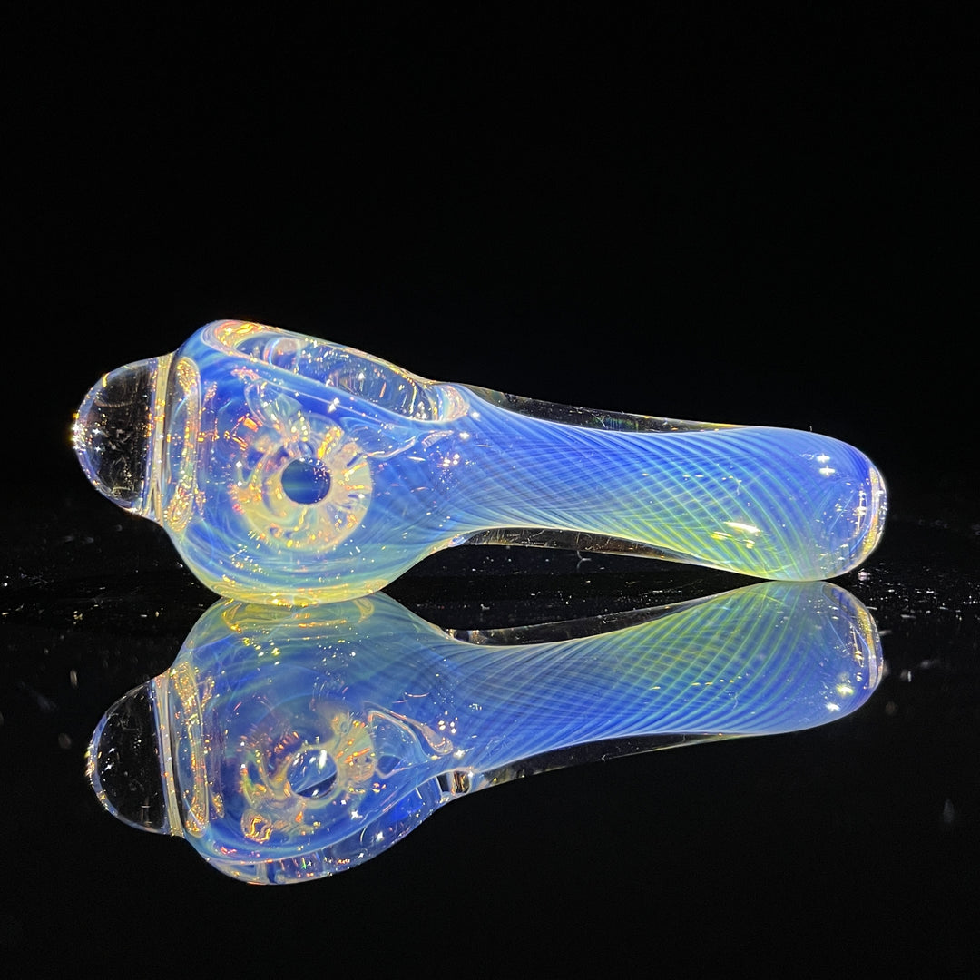 Scalloped Fumed Spoon Glass Pipe Schutz Glass   