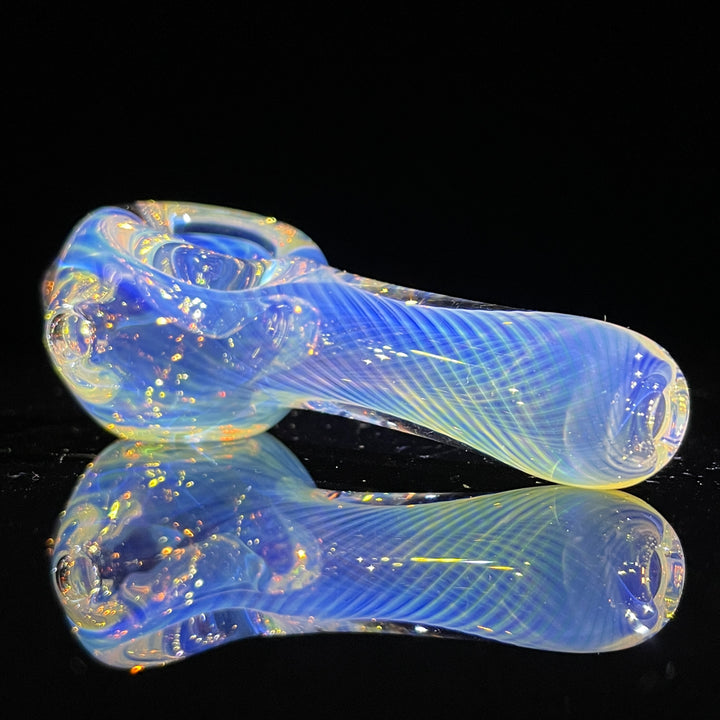 Scalloped Fumed Spoon Glass Pipe Schutz Glass   