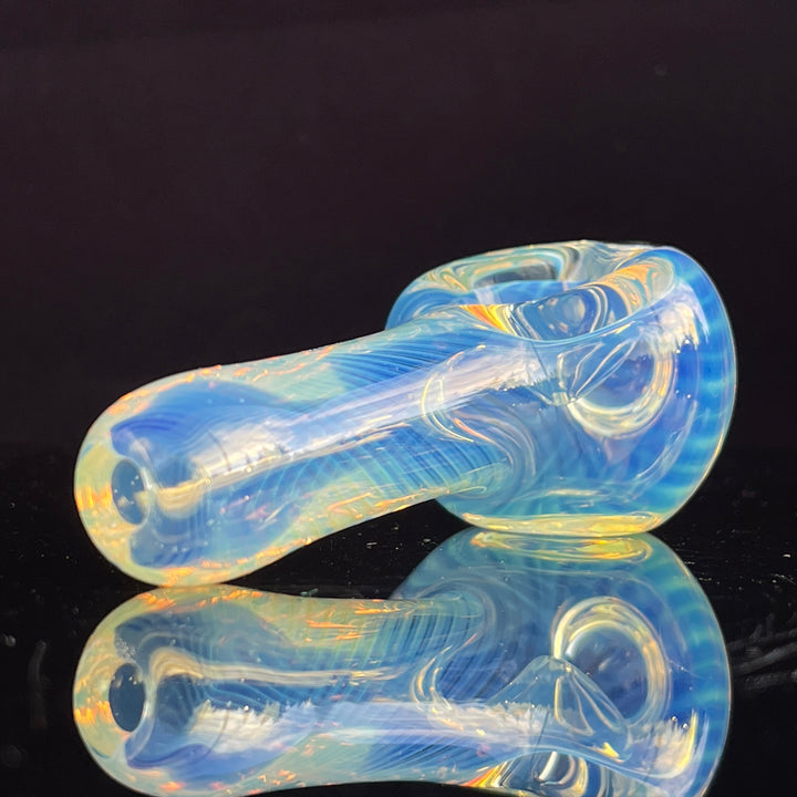 Scalloped Fumed Spoon Glass Pipe Schutz Glass   