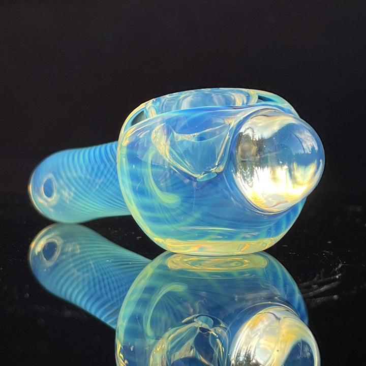 Scalloped Fumed Spoon Glass Pipe Schutz Glass   