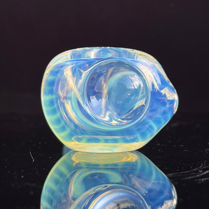 Scalloped Fumed Spoon Glass Pipe Schutz Glass   