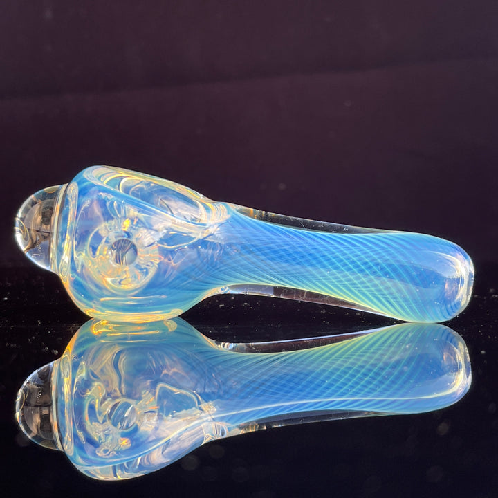 Scalloped Fumed Spoon Glass Pipe Schutz Glass   