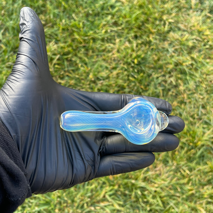 Scalloped Fumed Spoon Glass Pipe Schutz Glass   