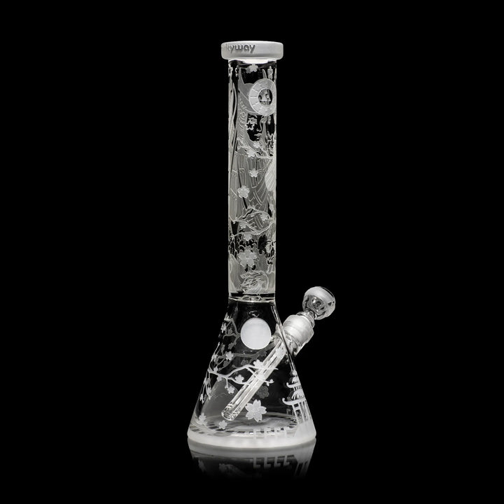 Femme Samurai 16" Clear Glass Beaker Bong Glass Pipe Multiverse   