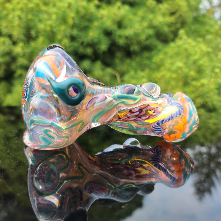 Molten Thick and Twisted Pipe Glass Pipe Molten Imagination   