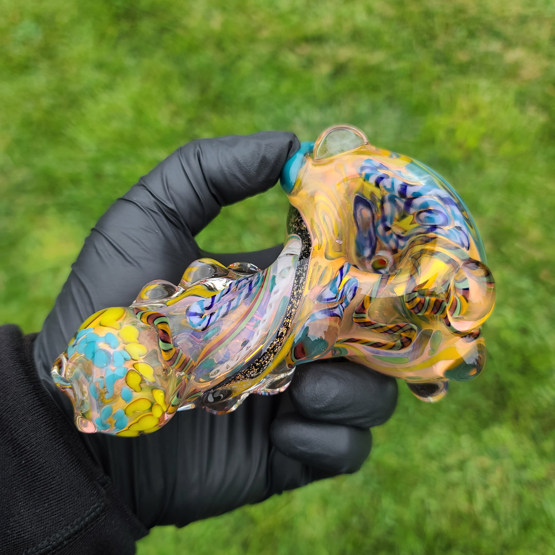 Molten Thick and Twisted Pipe Glass Pipe Molten Imagination   