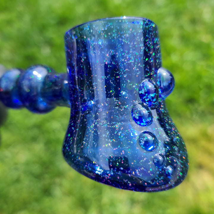 Puffco Proxy Hammer Crushed Opal Blue Glass Pipe Noah the Glassblowa   