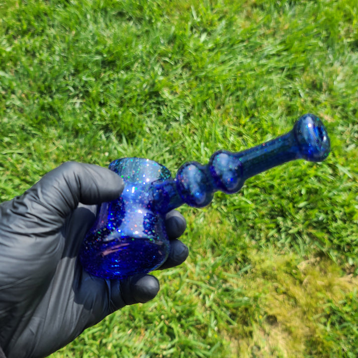 Puffco Proxy Hammer Crushed Opal Blue Glass Pipe Noah the Glassblowa   