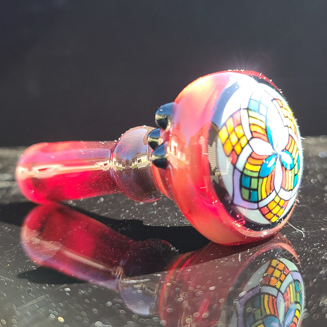 Red Filla Spoon Glass Pipe TG   